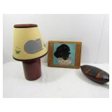 Wooden Ardvark 15"H, Cat Lamps & more