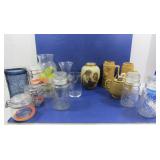 Glassware Lot-Canisters, Steins & more