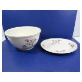 Vintage Homer Laughlin Decorative Bowl & Plate