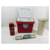 Sm. Coleman Cooler, Icy Hot Thermos&more