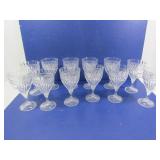 12 Crystal Wine Glasses