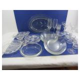 Glassware Lot-Serving dishes, Glasses &more