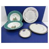 Mikasa Christmas Bowl/Plate Set