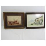 Boat Wreck Picture-11 1/2x14, Doe Print-16x12"