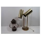 Gas Lantern & desk Lamp