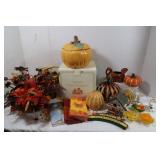 Fall Decor Lot-Soup Tureen, Coasters & More