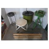 Plant Stands, Garbage Can, Shelf & Table