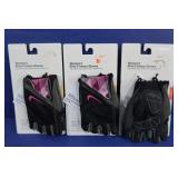 3 Pair Nike Elite Womens Fitness Gloves--2 Sm and
