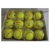 1 Doz DiMarini Yellow Softball