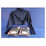 3 Alleson Womens Med Midriff Tops - Navy