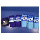 6 Pair Small Multi Sport  Socks-Purple/Blue