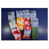 7 Pair TCK Small Tie Dye Socks - Varied Colors