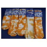5 Pair TCK Small Tie Dye Socks - Yellow