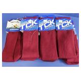7 Pair TCK Large Multi Sport Socks - Cranberry