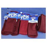 6 Pair TCK Large Multi Sport Socks - Cranberry
