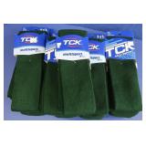 9 Pair TCK Large Multi Sport Socks - Dark Green