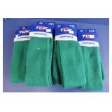 6 Pair TCK Large Multi Sport Socks - Green