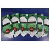 6 Pair Wigwam Med Low Cut Socks - White