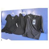 3 Black Med Womens Tops - Various Styles
