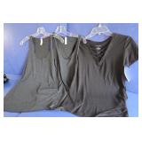 2 Womens Tops - XS, 1 Black
