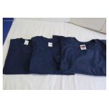 3 Mens Medium Pocket T-shirts - Navy