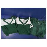 3 Girls Sm T-Shirts - 1 Green, 2 Green/White