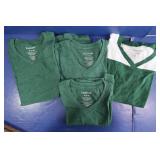 4 Girls Sm T-Shirts - 3 Crew, 1 Green/White