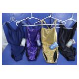4 Womens Dolfin Swimsuits - Size 36, Gold,