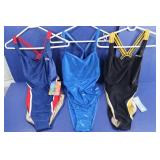 3 Womens Dolfin Swimsuits - Size 40, Blue,