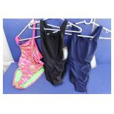 3 Womens Dolfin Swimsuits - Navy, Black,