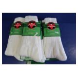 7 Pair -Wigwam White Crew Socks