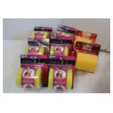 6 Rolls Yellow Styling Wrap, 2 Yellow M Wrap