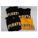 4 Pittsburgh Pirate T-Shirts(XL)-3 Black, Yellow