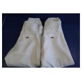2 Pr. Alleson Youth Baseball Pants(Sm)-white