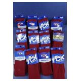 12 Pr. Multi-Sport Socks(Med)-burgundy