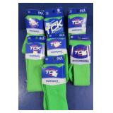 7 Pr. TCK Multi-sport Socks(med)-bright green