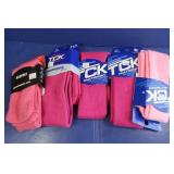 5 Pr. TCK Mult-Sport Socks(Sm)-2 pink, 3 fuschia