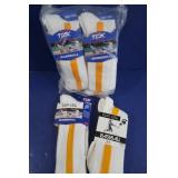 8 Pr. TCK Baseball Socks(large)-yellow stripe