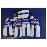 9 Pr TCK Baseball Socks(med)-blue stripe