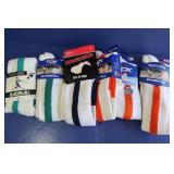 6 Pr TCK Baseball Socks(med)-mixed colors