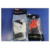 2 Pr Soccer Goalie Gloves Jr Size 3(Adidas, Nike)