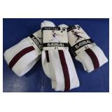 3 Pr Twin City Baseball Socks(Lg)-Maroon Stripe