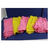 5 Pr Ladies Badger Shorts(Med)-3 pink, 2 yellow