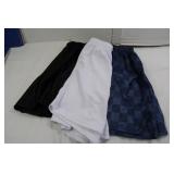 3 Pr Augusta Adult Shorts(Small)-blue, black,white