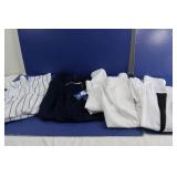 4 Pr Youth Baseball Pants(S)-Black Pinstripe, Navy