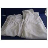 2 Pr Youth Baseball Pants(XXL)-white(1 padded)