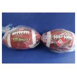 2 Wilson TD-1 Footballs