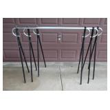 3 Metal Clothing Racks-46"Hx58"L