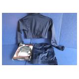 3 Alleson Girls Lg Midriff Tops - Navy