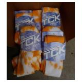 5 Pair TCK Large Tie Dye Socks - Yellow